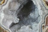 Crystal Filled Dugway Geode (Polished Half) #121663-1